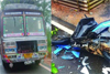 Kundapur: Couple injured as lorry hits scooter